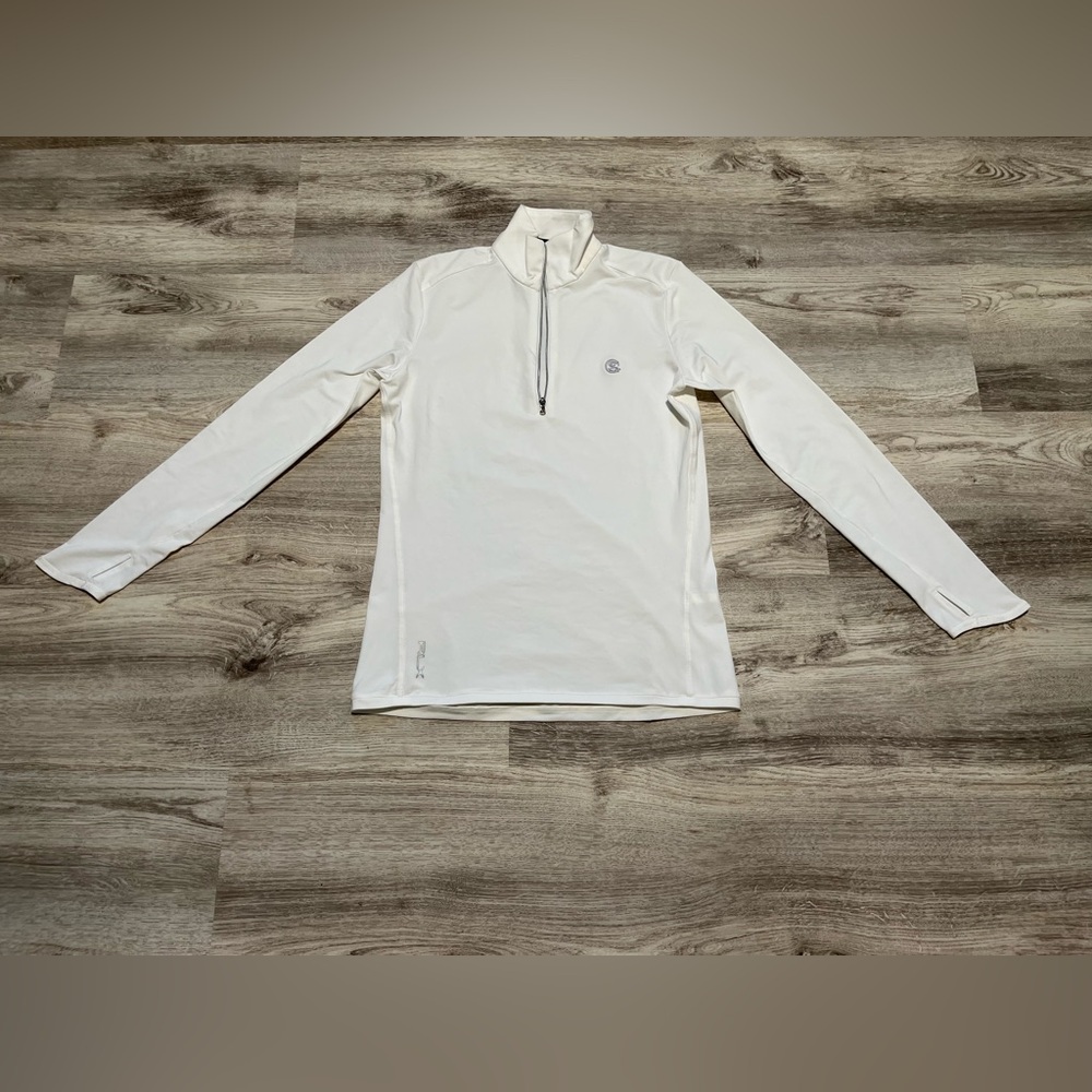 RLX Ralph Lauren White Quarter-Zip Pullover | Women’s Size S